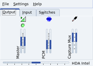 KMix Main Window